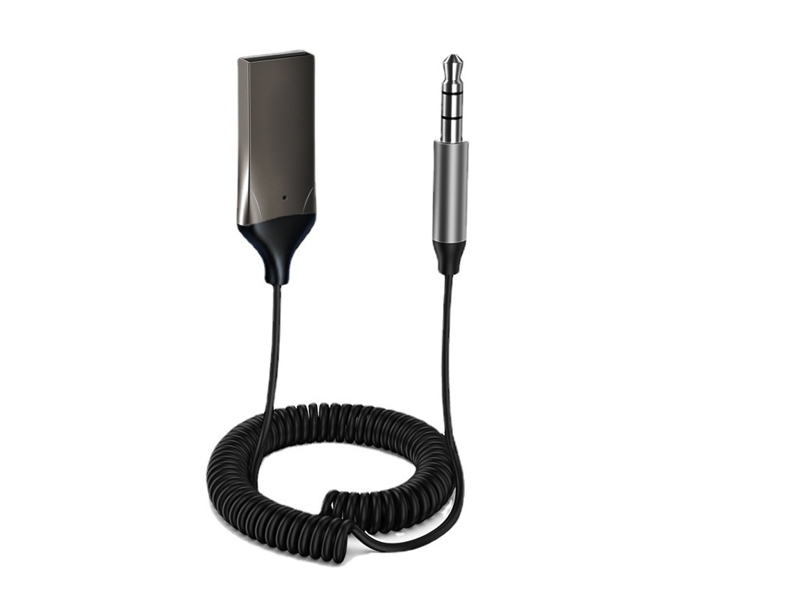 Adaptador auxiliar Bluetooth para carro, receptor Bluetooth, USB, receptor auxiliar Bluetooth para carro
