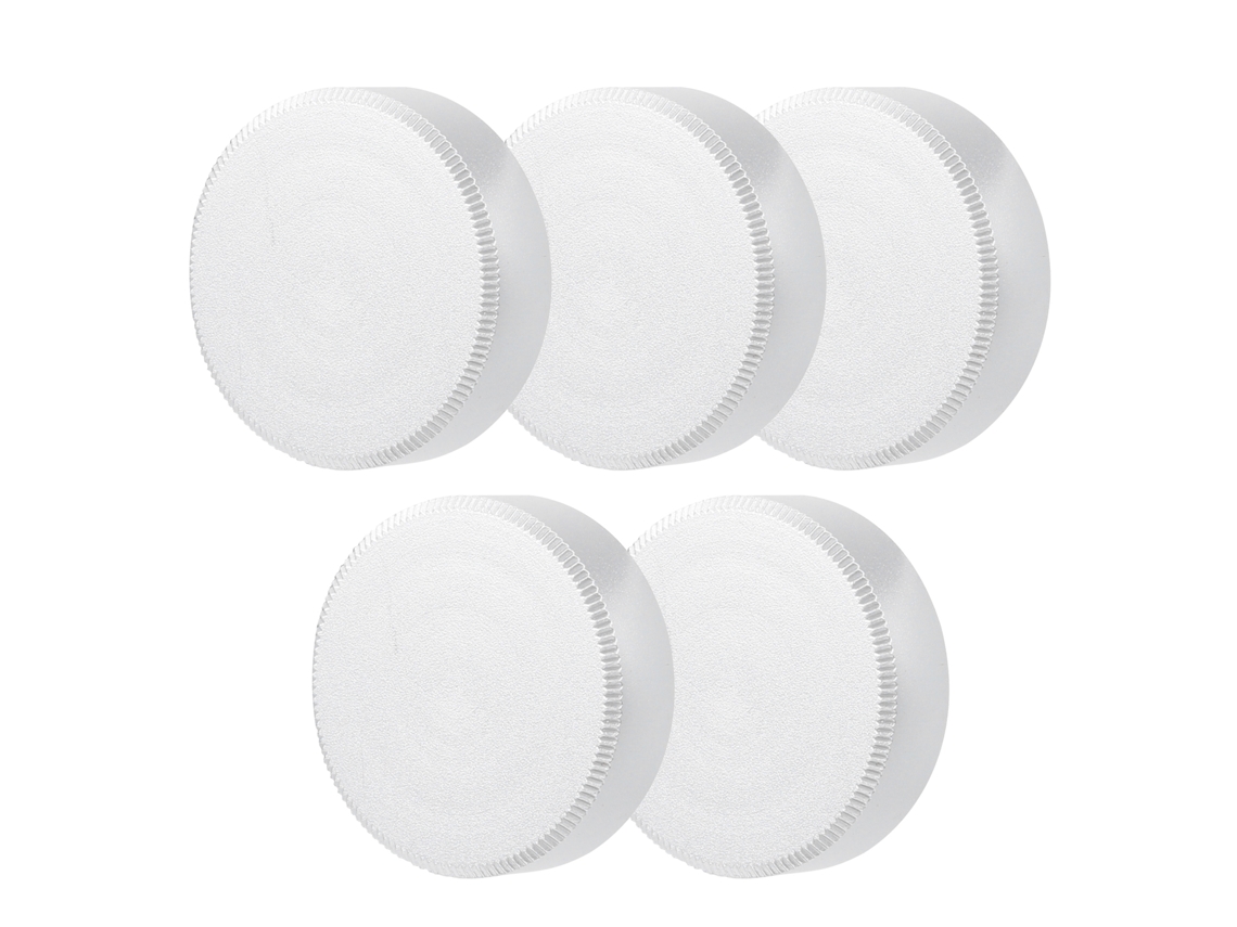 5pcs C Mount Lens Rear Cap Portable Metal Protective Cover Camera Accessory Parts Silver LAXISCREED