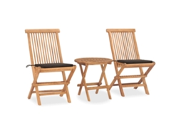 Outdoor Dining Set, Outdoor Dining Sets Vidaxl Cinzento-acastanhado Teca (n/a)