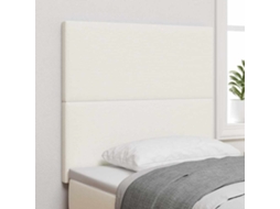 Vidaxl Cabeceira Creme 100 Cm Tecido De Veludo Cotele