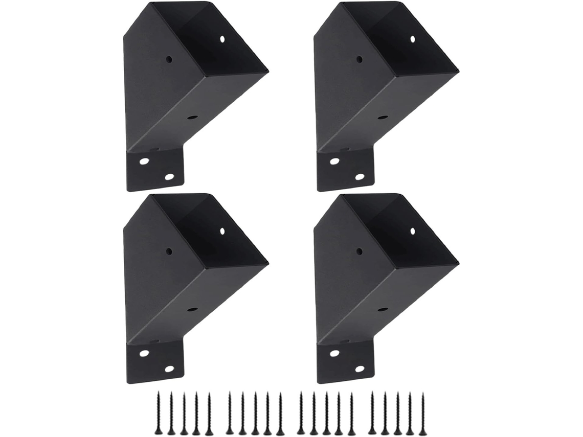 Kit De Montagem Para Pavilhão, Ferragens Metálicas 2x4 Polegadas A 45 Graus, Suportes Telhado
