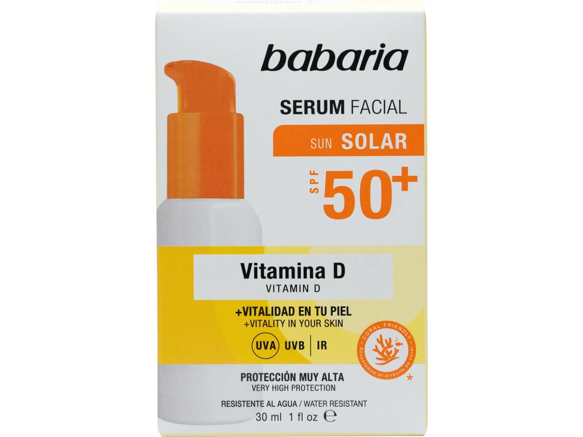 Sérum Facial BABARIA Vitamina D SPF 50+ (30 ml)