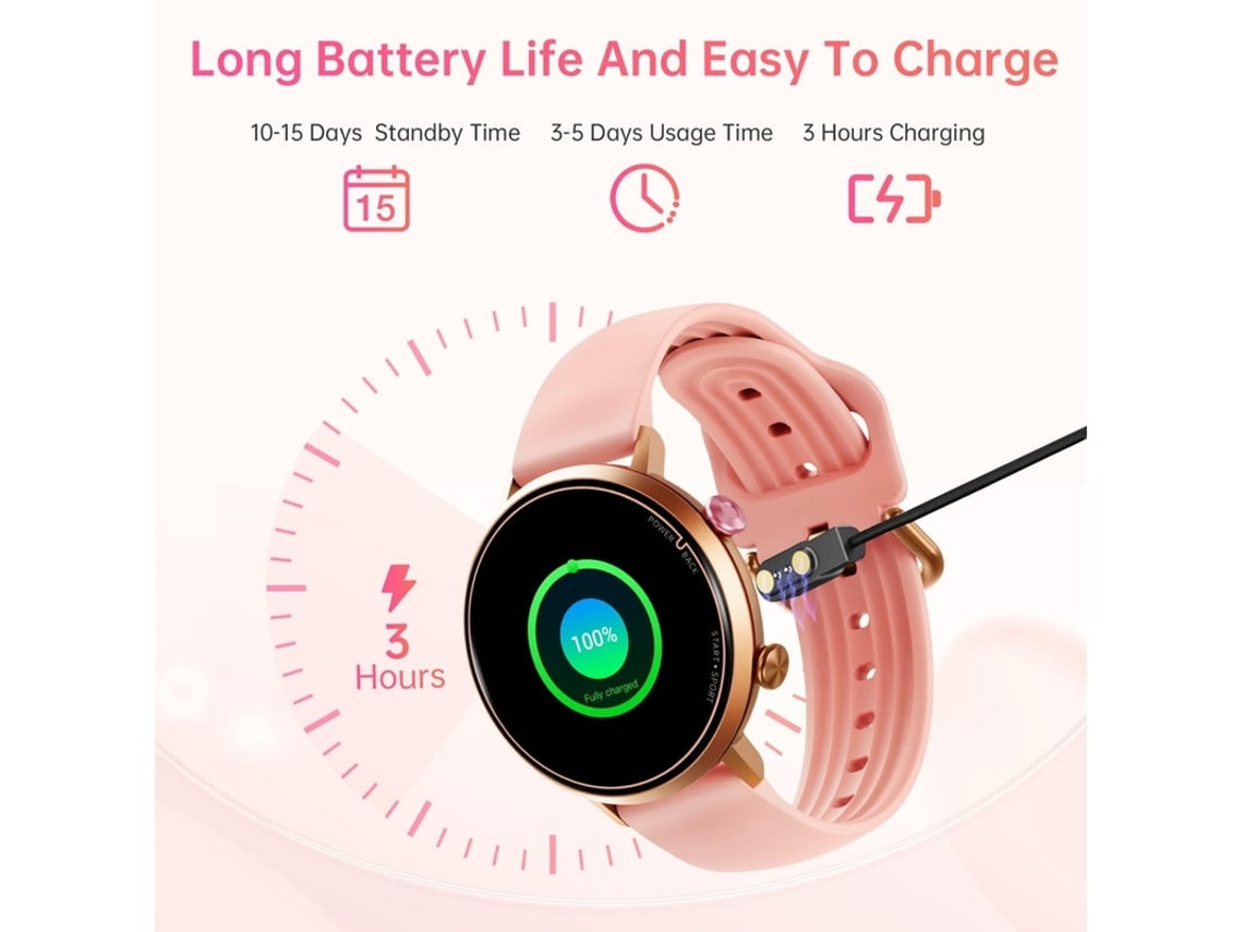 Smartwatch Tela Amoled De 1.32 Polegadas 9mm Design Ultrafino 5atm E Ip69 À Prova Dágua Mais De 100 Modos Esportivos Preto Yizhood
