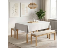 Vidaxl Toalha De Mesa 5 Unid. Retangular Branco 140 X 180 Cm