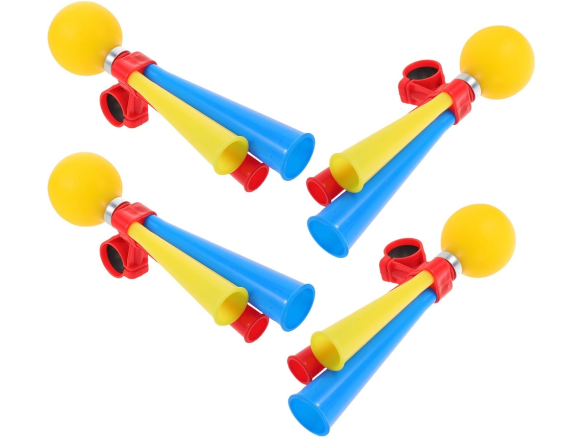 Conjunto De 4 Campainhas De Plástico Resistente Com Design De Orifício Adequado Para Bicicletas E