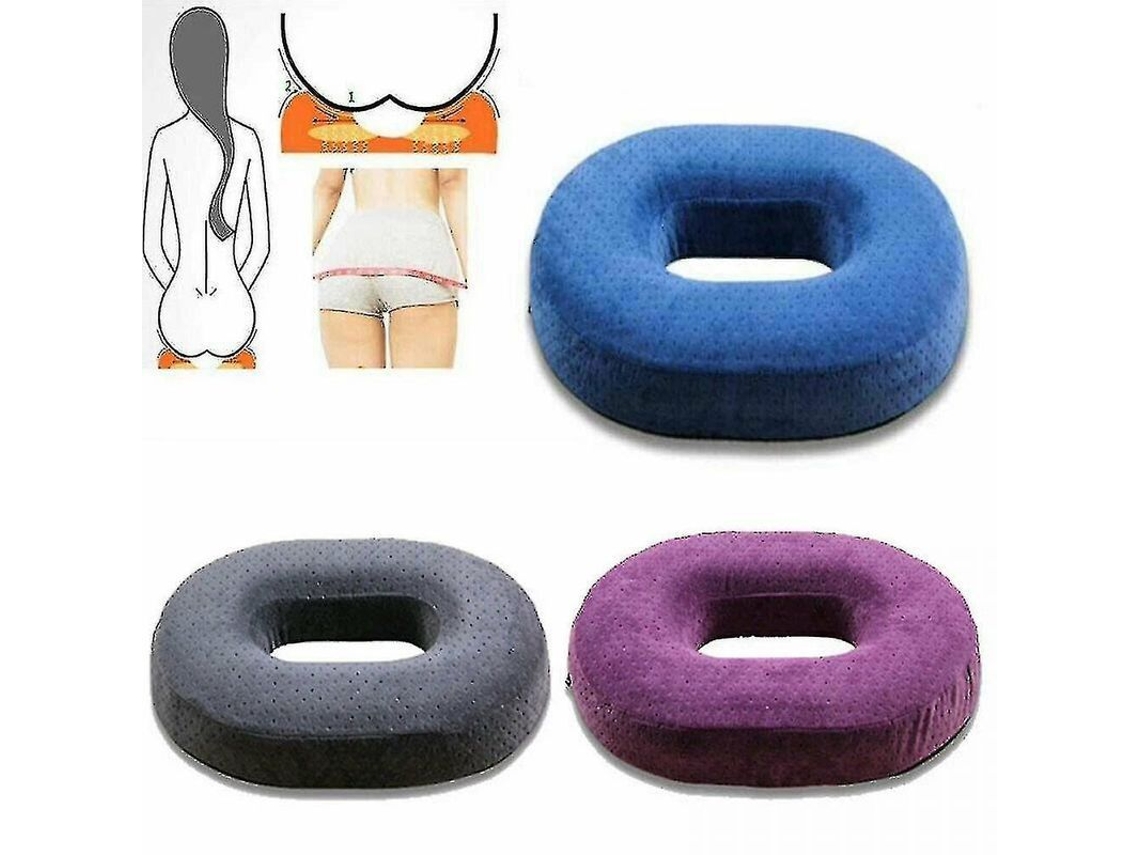 Cojin De Assento De Espuma De Memória Para Carro, Casa E Escritório - Conforto E Saúde Azul