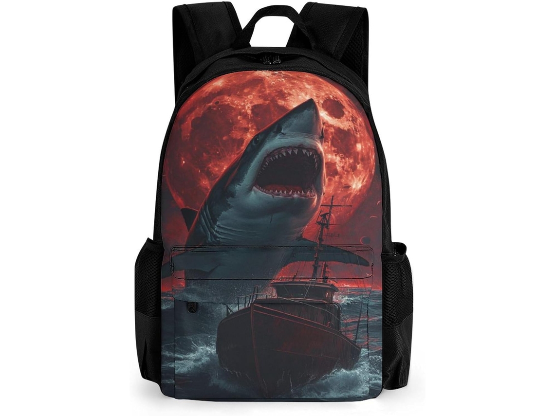 Mochila Tubarão Infantil Para Meninas Meninos, Escolar, Ideal O Ensino Fundamental, Perfeita Volta Aulas Ou