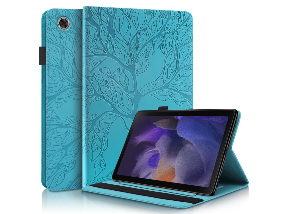 Capa Para Tablet Lurelia, Compatível Com Samsung M11plus, Azul, Couro Sintético, Função Sono, Anti-impressões Digitais