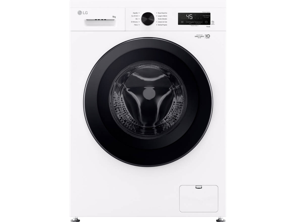 Máquina de Lavar Roupa LG F4X1009NWK (9 kg - 1400 rpm - Branco)