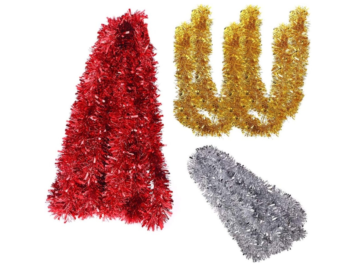 KOFIHETY Festivo Para O Natal, Material De Arame Moldado De Comprimento Personalizado Decoração Pendurada, Acabamento Metálico Ornamentos Brilhantes Para Uso E