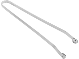 Pinça Para Churrasco Em Aço Inoxidável Prateado, Resistente E Confortável, Não Deforma Facilmente, Ideal Para Churrascos