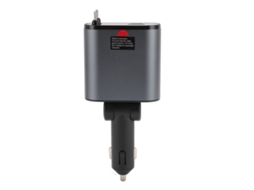 Aetheria carregador de Carro Retrátil 4 em 1 120w Rápido com Cabos Usb C para Celular Ios 15