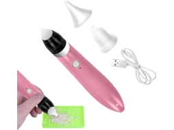 Caneta Elétrica Para Aplicação De Strass| Ferramenta De Sem Cera, 3 Modos De Sucção Ajustáveis Iniciantes,