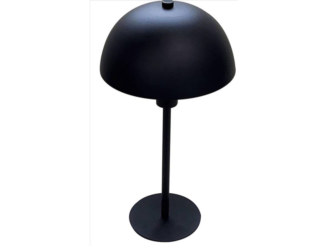Candeeiro Cogumelo Touch Preto Kasa