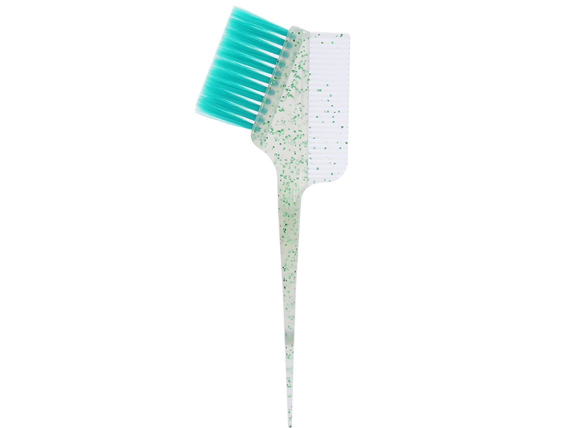 Escova pente 2026 para coloração capilar com cloro, ideal para uso em salões de cabeleireiro e em casa, na cor verde.