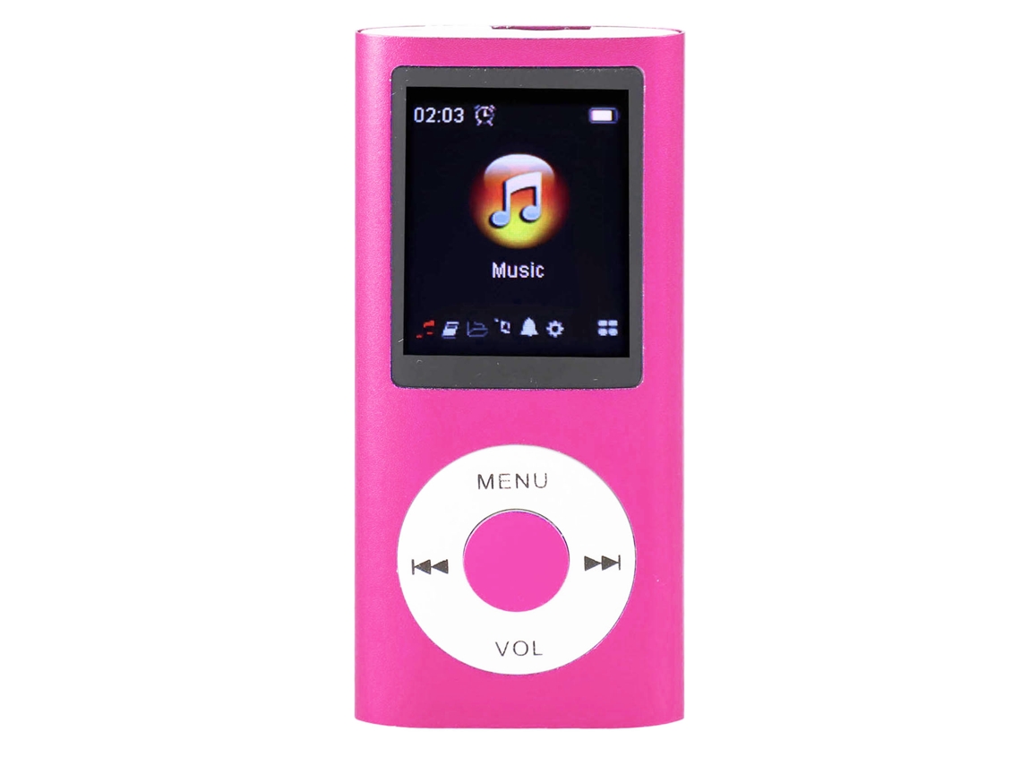 Reprodutor de Música Mp3 LAXISCREED 1.8 Polegadas Tft 8g Rosa