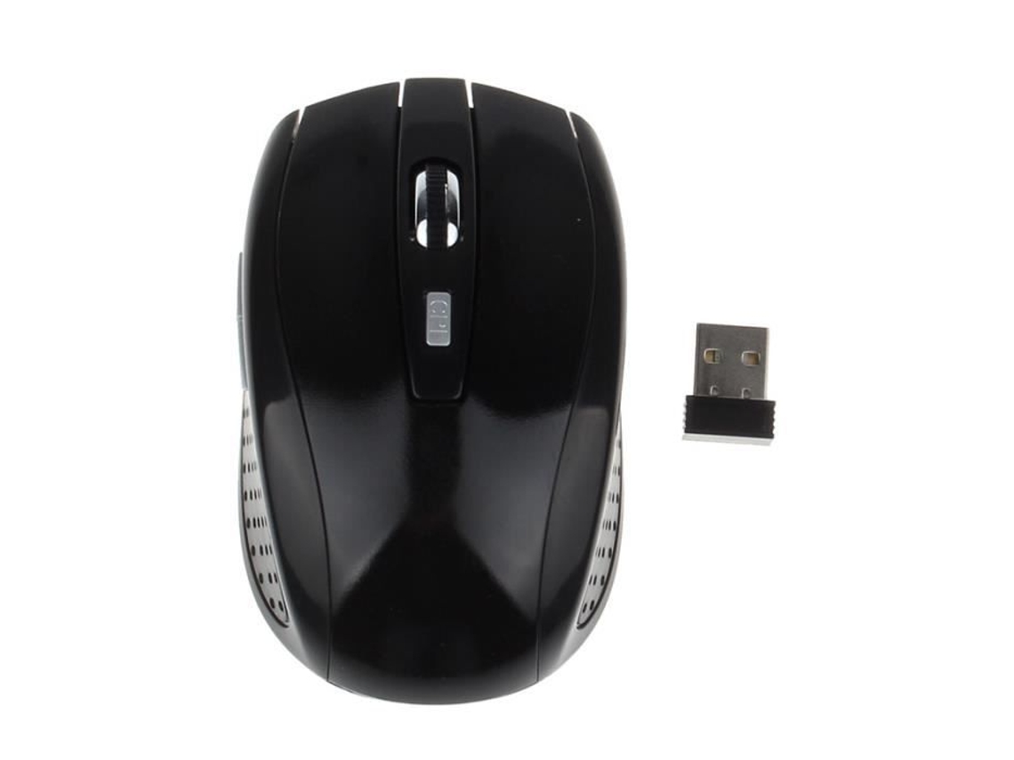 ZLY4122001APortable Mouse 2.4G Wireless Optical Mouse para Notebook PC Gamer Preto
