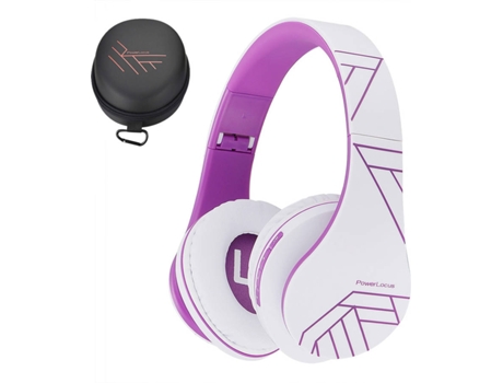 Auscultadores Bluetooth POWERLOCUS P2 05 (On Ear - Microfone - Noise Cancelling  - Roxo)
