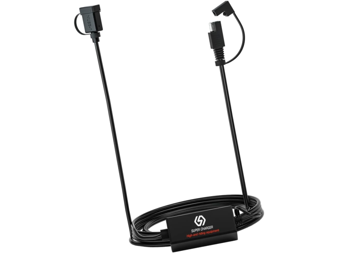 Carregador Usb Sae À Prova D'água Com Adaptador Inteligente Para Gps E Smartphones, Carregamento Rápido.