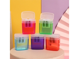 Apontadores Duplos, Apontadores De Lápis De Plástico Coloridos Aquaforge