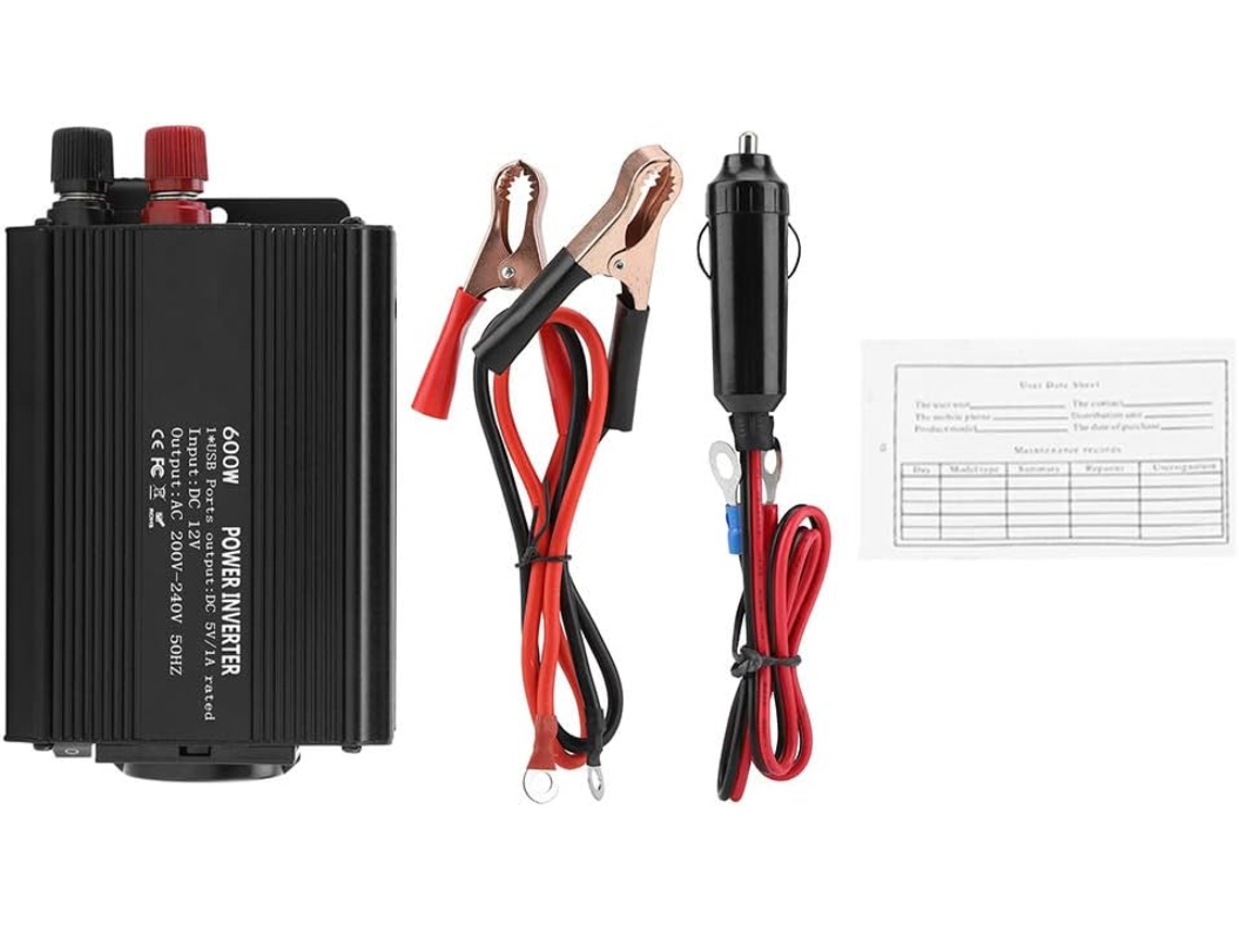 Inversor de Onda Senoidal Corrigida de 12v/220v e 600w com Painel Solar. SFUSHOS