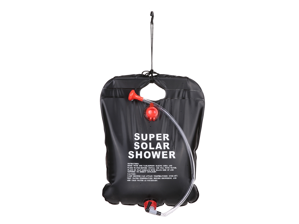 Saco de Chuveiro Solar para Camping 10l