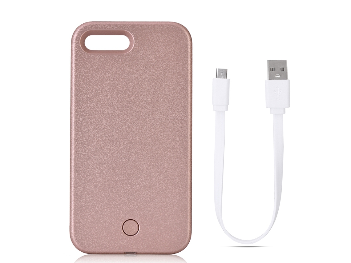 Capa de Telefone EOOCOO (proteção com Luz de Preenchimento para Selfie Iluminada)