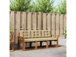 Vidaxl Conjunto De Sofás Para Exterior 3 Pcs Natural E Bege