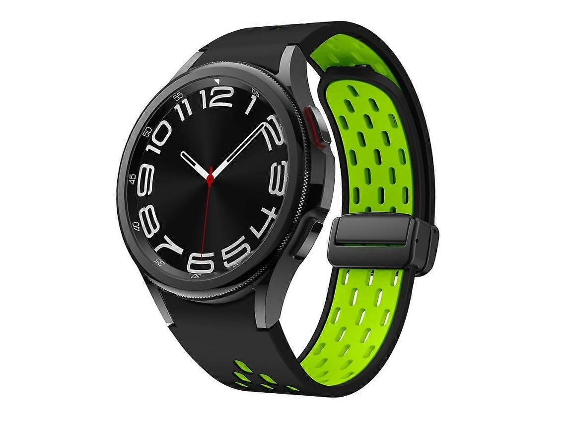 Pulseira De Relógio Dobrável Magnética Bicolor Com Fecho Preto