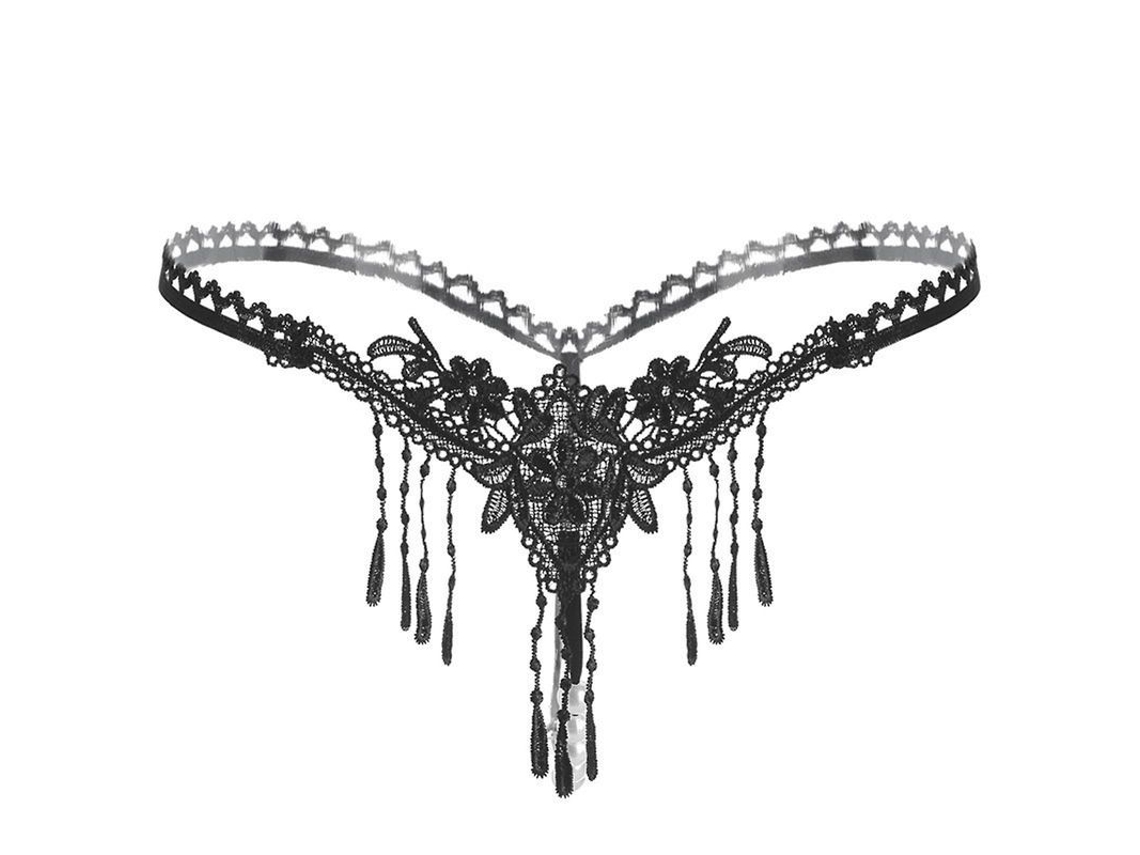 2026 calzones de Perla Transpirables para Mujer Lencería Encaje Tanga Ropa Interior Abierta