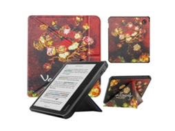 Capa PANOONA para Kobo Libra 2, Compatível com Hibernação Automática Vermelho Escuro