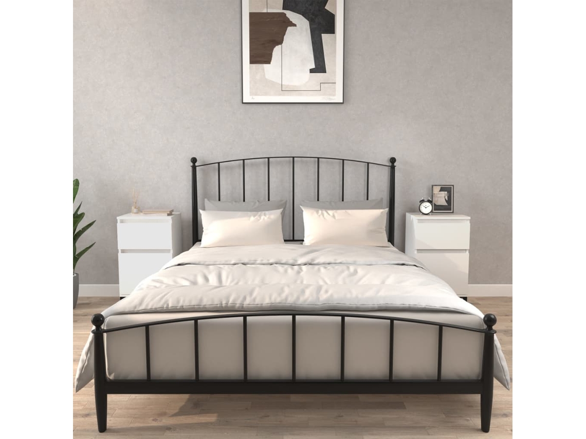Vidaxl Mesas De Cabeceira 2 Pcs 40x35x70 Cm Branco