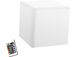 Abajur de Mesa Quadrado com Led, 16 Cores Variáveis, Controle Remoto Recarregável Via Usb e Luz Noturna. SFUSHOS