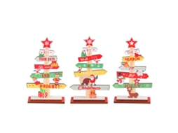 Ornamentos De Natal Madeira Decorativo Festivo