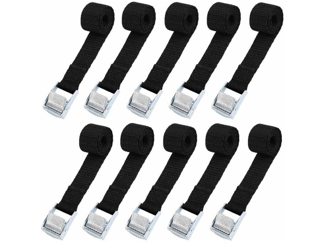 Kit Com 10 Cintas De Amarração 39 Cm Para Fixação Bagageiros Motocicletas