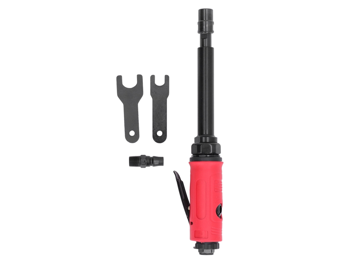 Esmerilhadeira pneumática industrial reta de 20.000 rpm com cabo reto e entrada de ar de 1/4 de polegada.