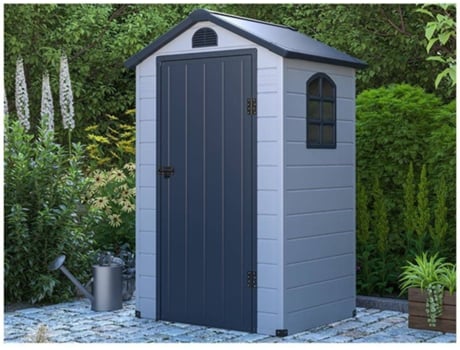 Abrigo VENTE-UNIQUE.PT Cesio (Cinzento - Resina - 104x204x134 cm)