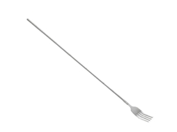 2026 tenedor de Barbacoa Retráctil de Acero Inoxidable 21.5x2.5cm Herramienta para Bbq Y Cena