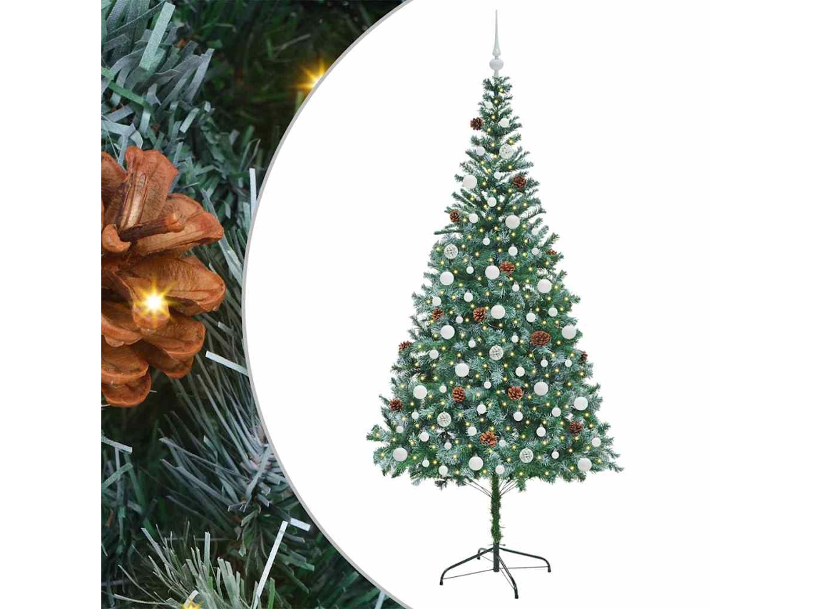 Conjunto 1 Peça Decorativa Vidaxl Verde Pvc (210 Cm)