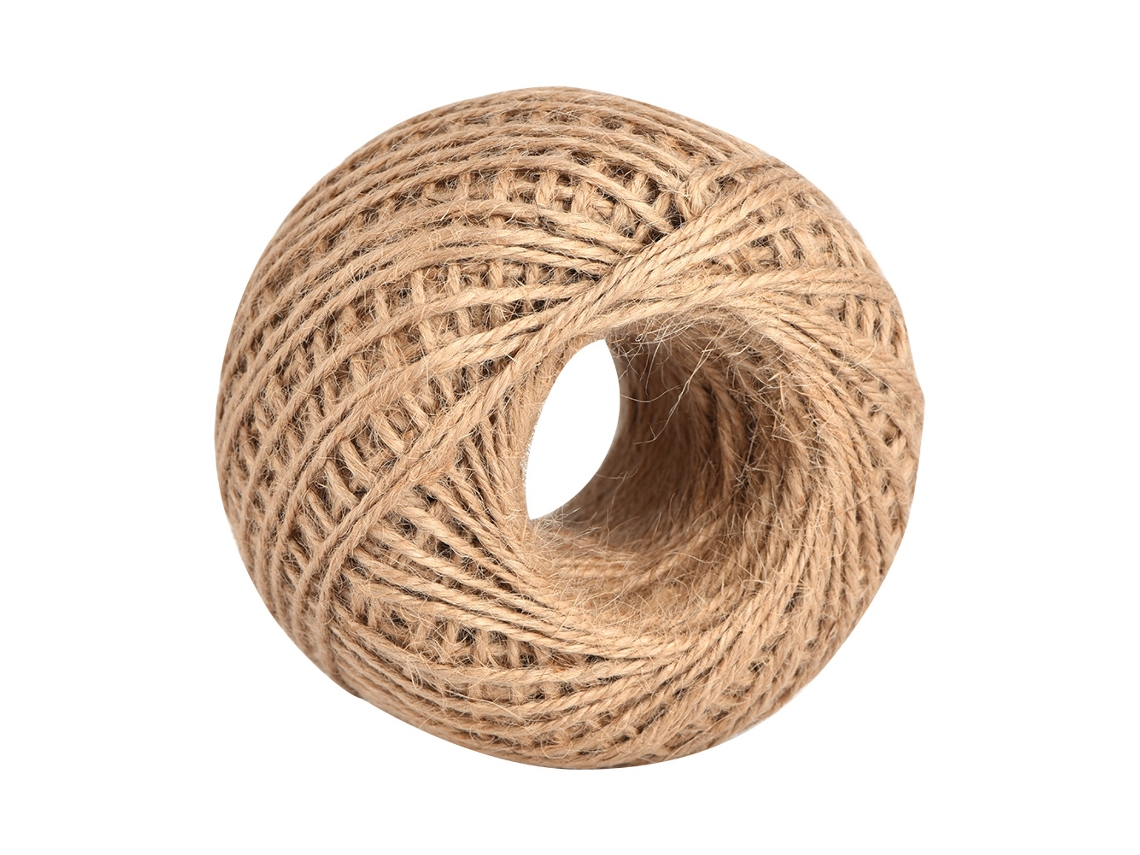 Corda De Juta Natural Laxiscreed 100m Para Decoração, Artesanato E Projetos Rústicos