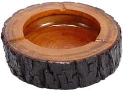 Cinzeiro De Madeira Original Redondo De 5,5 Polegadas Para Uso Interno E Externo. Igvtrade