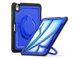 Capa para iPad Air 11 (2024) com alça de ombro e suporte, PCTPU, azul escuro Hengrongshen (2025)