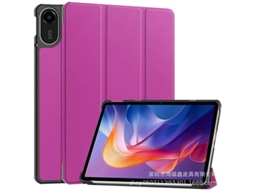 Capa Para Tablet Lurelia, Compatível Com Samsung Tab S10 Fe Plus 13,1" Modelo 2025, Roxo, Couro Sintético, Dobrável Com Suporte, Função Sono
