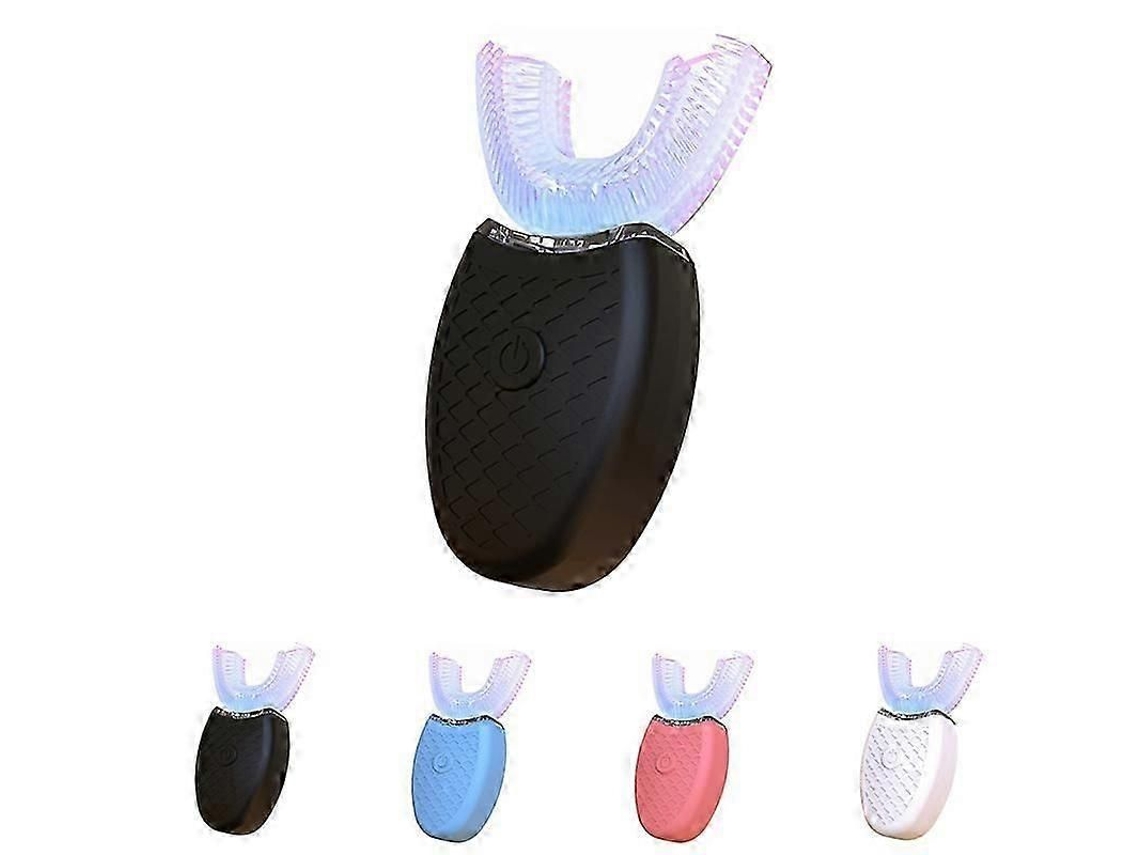 Escova De Dentes Elétrica Em Formato De U Para Crianças E Adultos, Com Função Automática De Clareamento Dental 360° E Luz Fria.