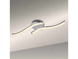 Lâmpada de Teto Design Simples de 2 Galhos Luz Curva 4000K para Quarto e Sala de Estar | S/MARCA
