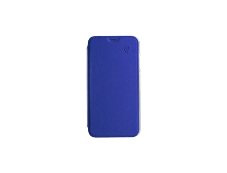 Capa Aba Parte Posterior para iPhone 11 Pro BEETLECASE Pele Azul