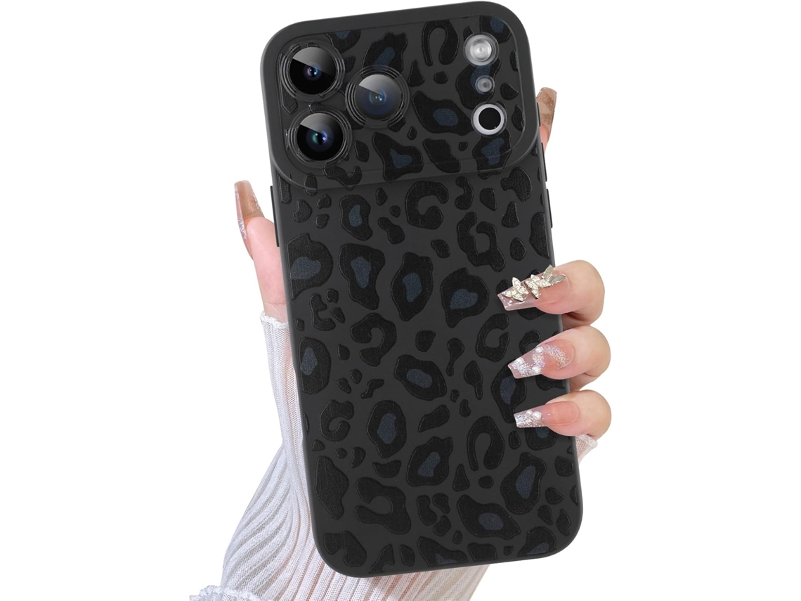 Capa Para Iphone 17 Pro Max 2025 Com Estampa Fofa De Leopardo E Oncinha, Proteção Para A Câmera, Silicone Resistente A Impactos Com Estampa De Oncinha
