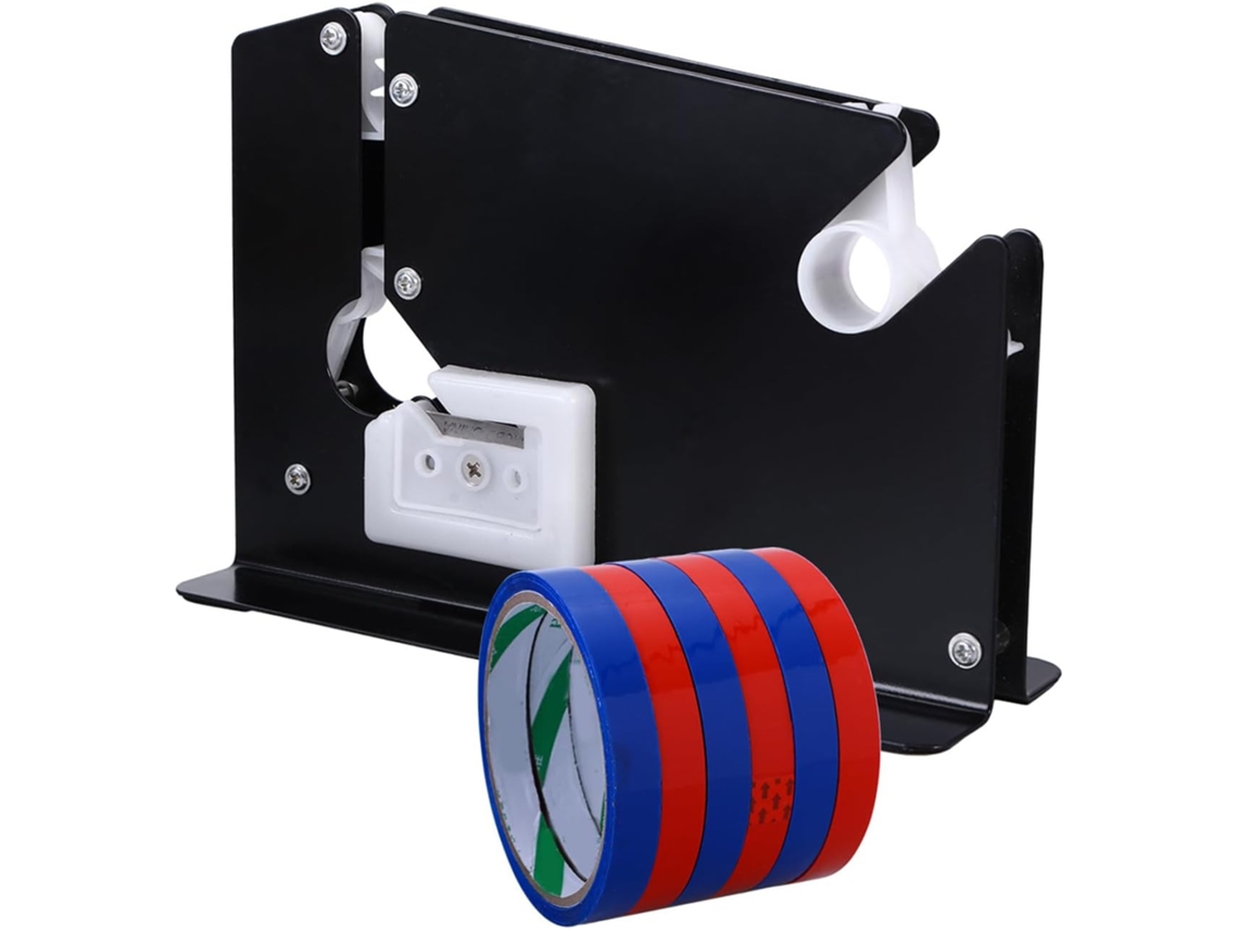 Dispensador de fita adesiva para Gargalo Hemoton Datement com 6 rolos e cortador de 12 mm com sacos aleatórios