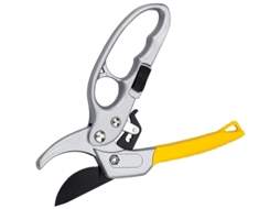 Tesoura De Jardim 20,5cm, Tesoura De Poda Com Cabo De Borracha Para Cortar Caule E Ramos - 20mm, Amarela