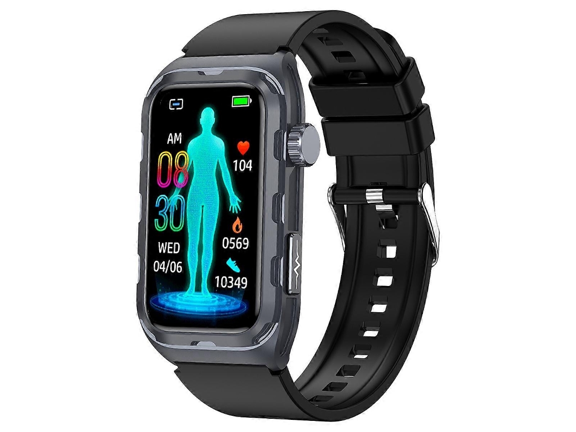 Relógio inteligente TK79 de 1,47 polegadas, à prova d'água IP68, compatível com ECG, glicemia, oxigênio no sangue e monitoramento de ácido úrico. Bicicleta elétrica Ly